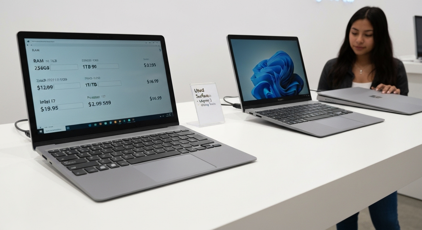 Các tùy chọn cấu hình của Surface Laptop 2
