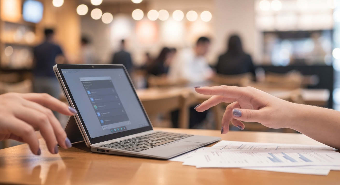 Surface Go cũ với thiết kế nhỏ gọn và tính tiện lợi cao.