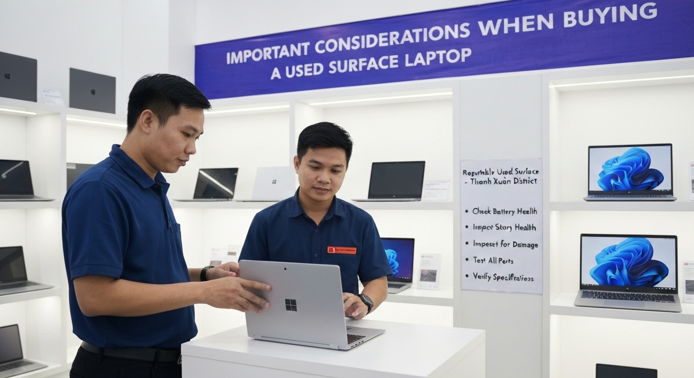 Những lưu ý quan trọng khi mua Surface Laptop cũ
