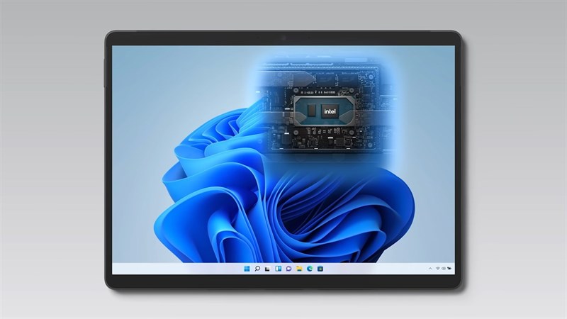 Cấu hình Surface Pro 8 nổi bật với chip Intel Core thế hệ 11. Nguồn: Microsoft.